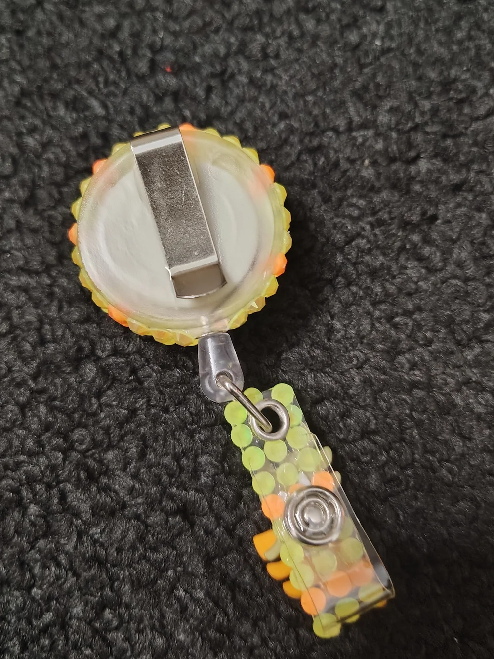 Fall Autumn leaves Retractable Badge Reel Work Id Holder Nurse Teacher Id